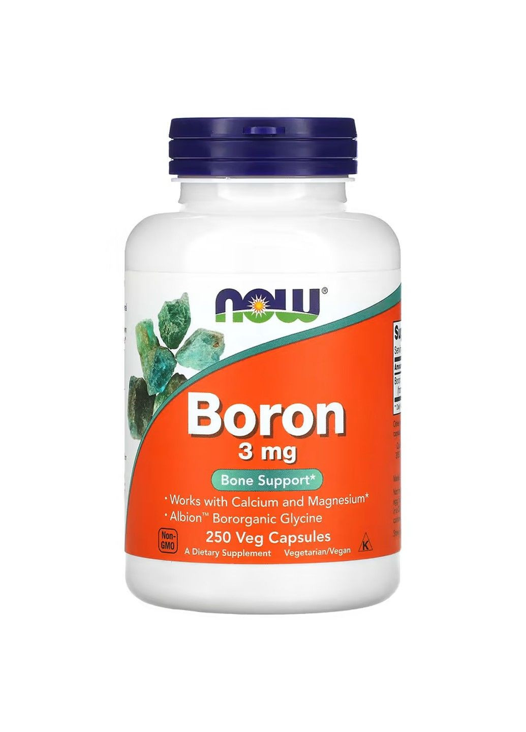 Бор Boron 3 мг - 100 вег.капсул Now Foods (278260476)