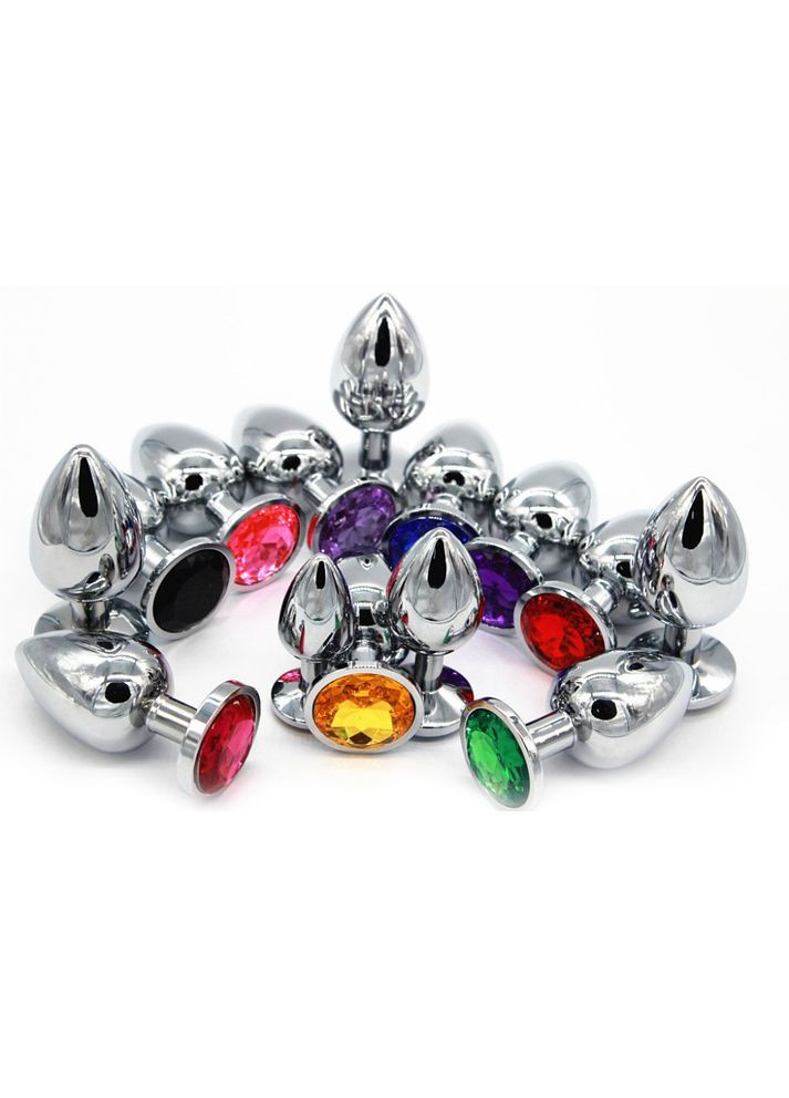 Анальная металлическая пробка с украшением маленький размер China (317747516)