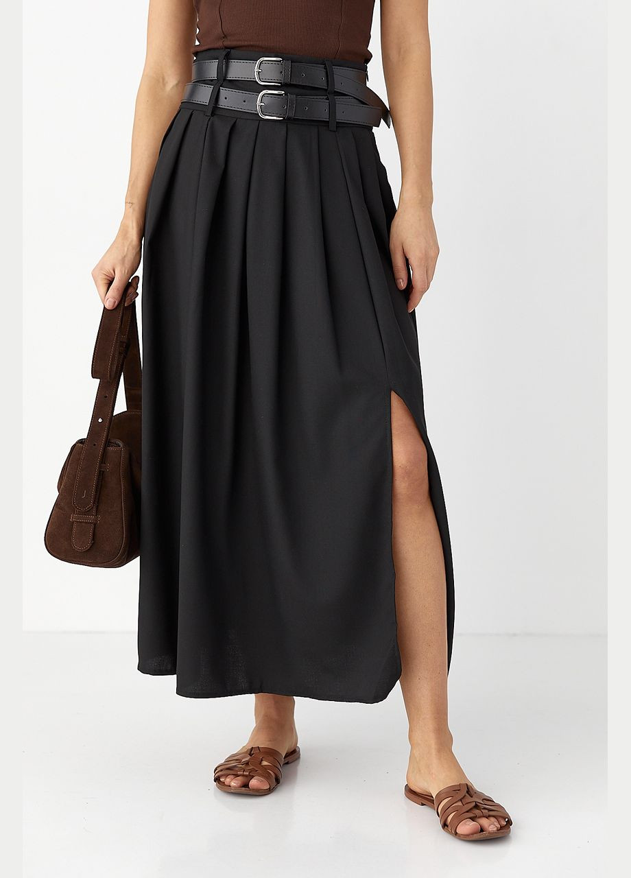 Спідниця міді зі складками Lurex (323644484)