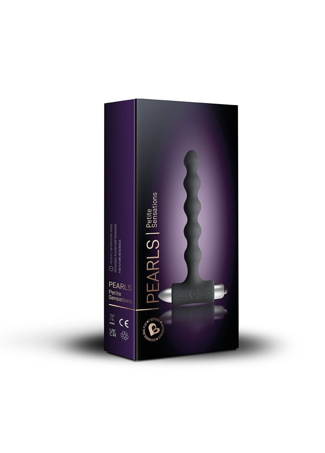 Анальный вибратор Rocks Off Petite Sensations Pearls Black Rocks-Off (298474275)