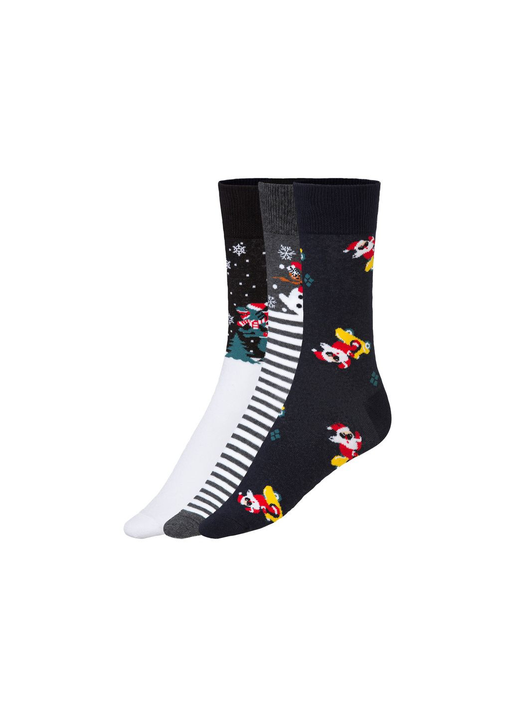 Комбіновані шкарпетки набір 3 пари для чоловіка lycra® 424423 43-46 різнобарвний Livergy (324211512)