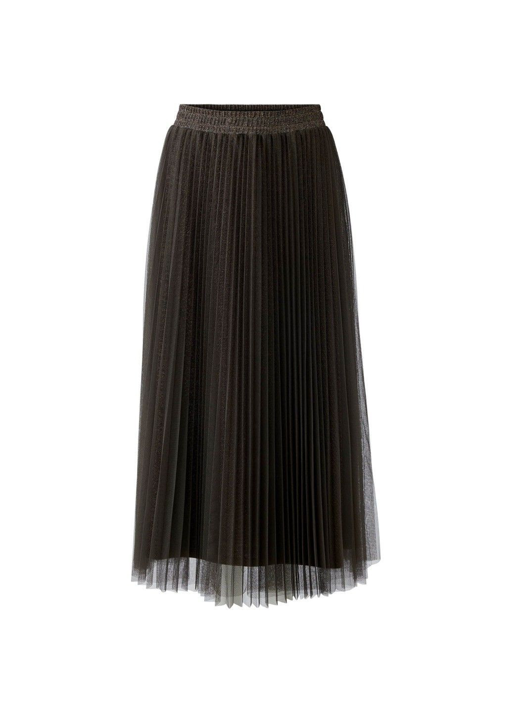 Коричневая повседневная женская юбка коричневый Oui карандаш