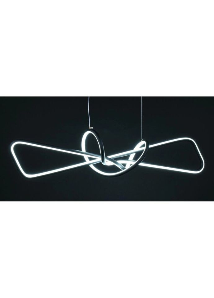 Люстра светодиодная подвесная LED светильник для квартиры на потолок лэд 27489 Черный 25-150х15х100 см. Sunnysky (324395734)