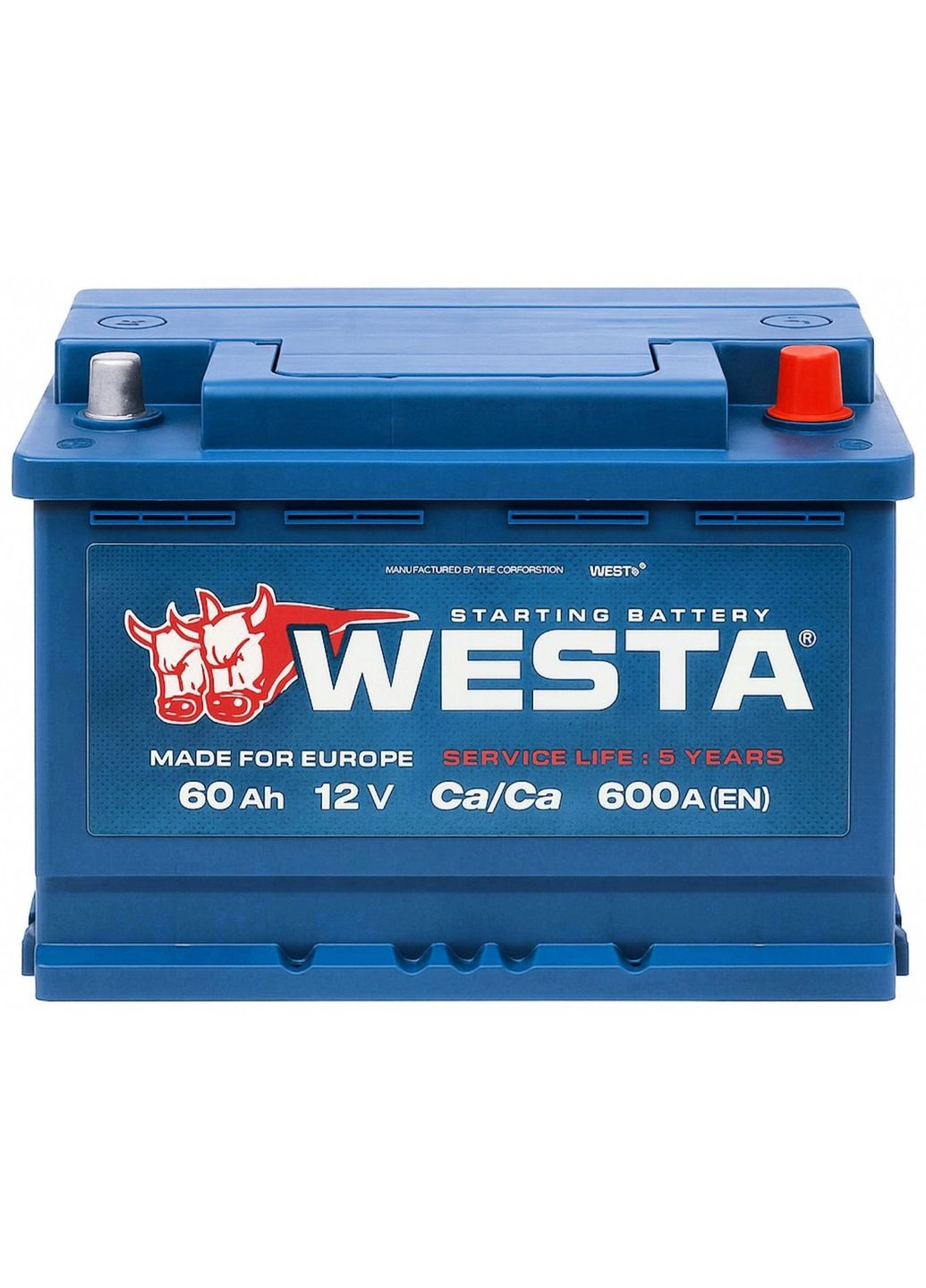 Автомобільний акумулятор 60 Ah / 600 A Premium R Правий плюс (242x175x175) WPR600 Westa (367607790)