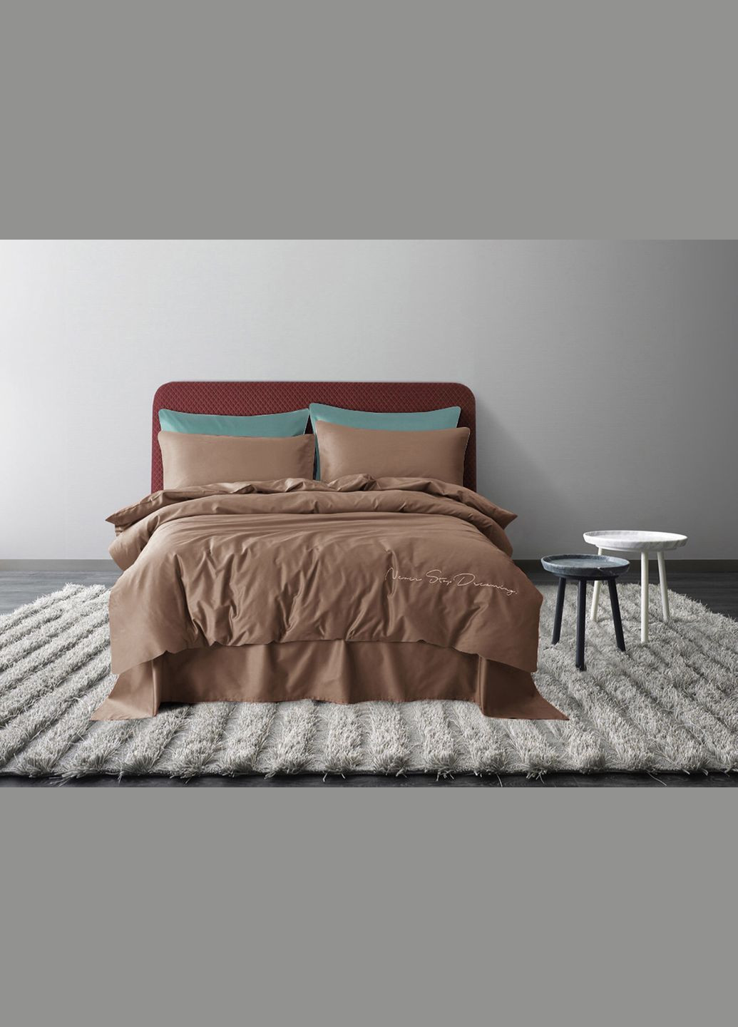 Комплект постельного белья Евро сатин люкс (T-0013) Bella Villa (315050252)