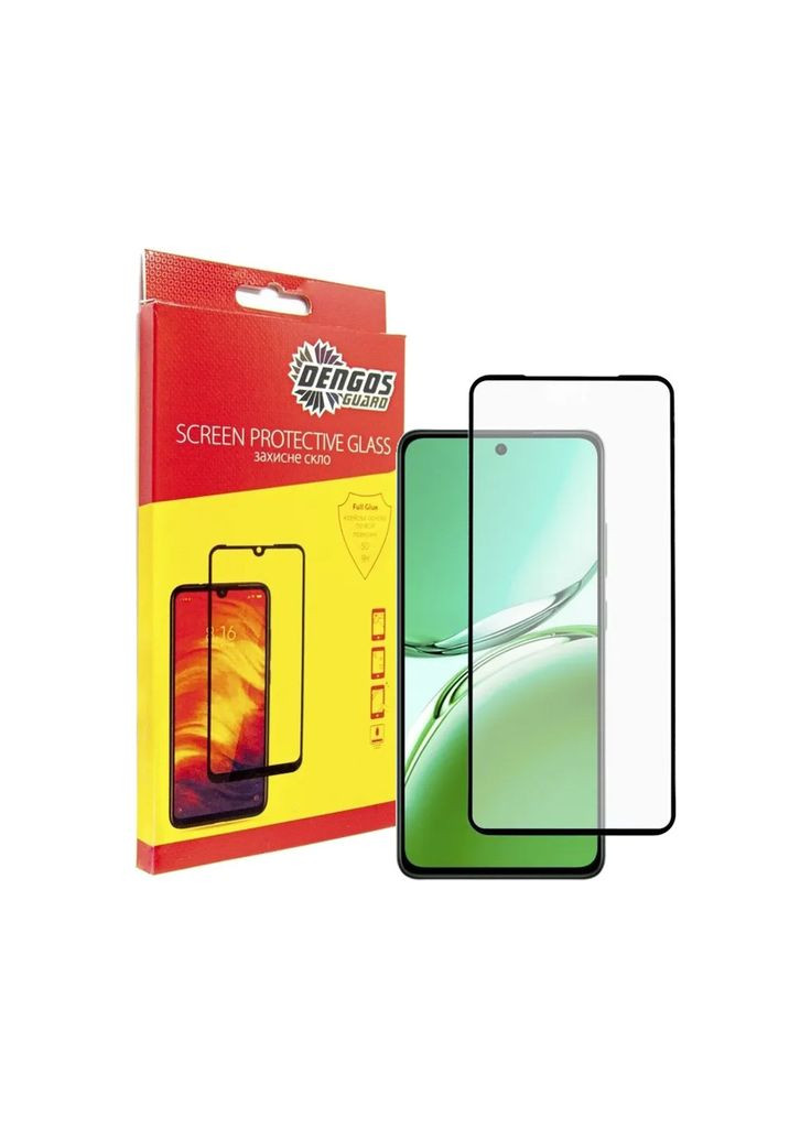 Скло захисне Full Glue OPPO Reno 12F 4G (m444164) DENGOS Full Glue OPPO Reno 12F 4G (black) (367063219)