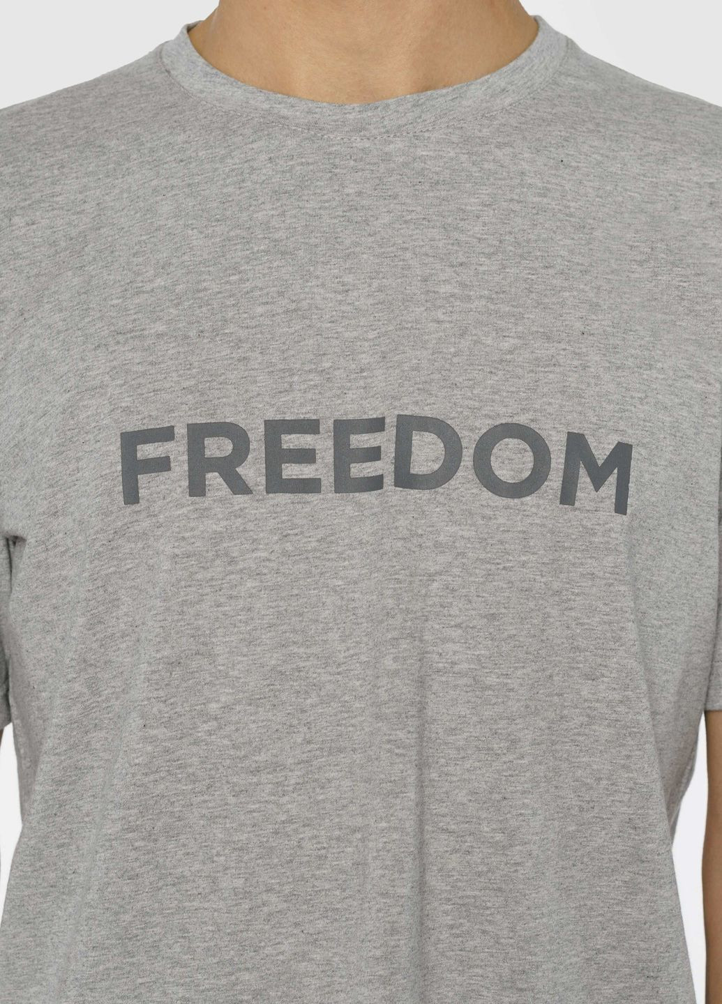Сіра футболка унісекс freedom сіра Arber T-SHIRT FF19