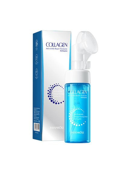 Пенка для умывания со щеточкой FAYANKOU с коллагеном, 150мл Plus-plus (354794010)