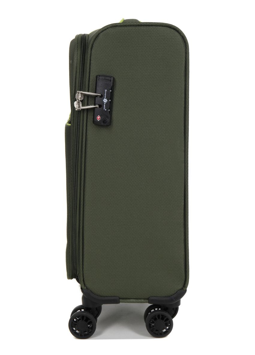 Чемодан маленький S тканевый 22204 58×36×22см 35+9см Хаки Snowball (297642922)