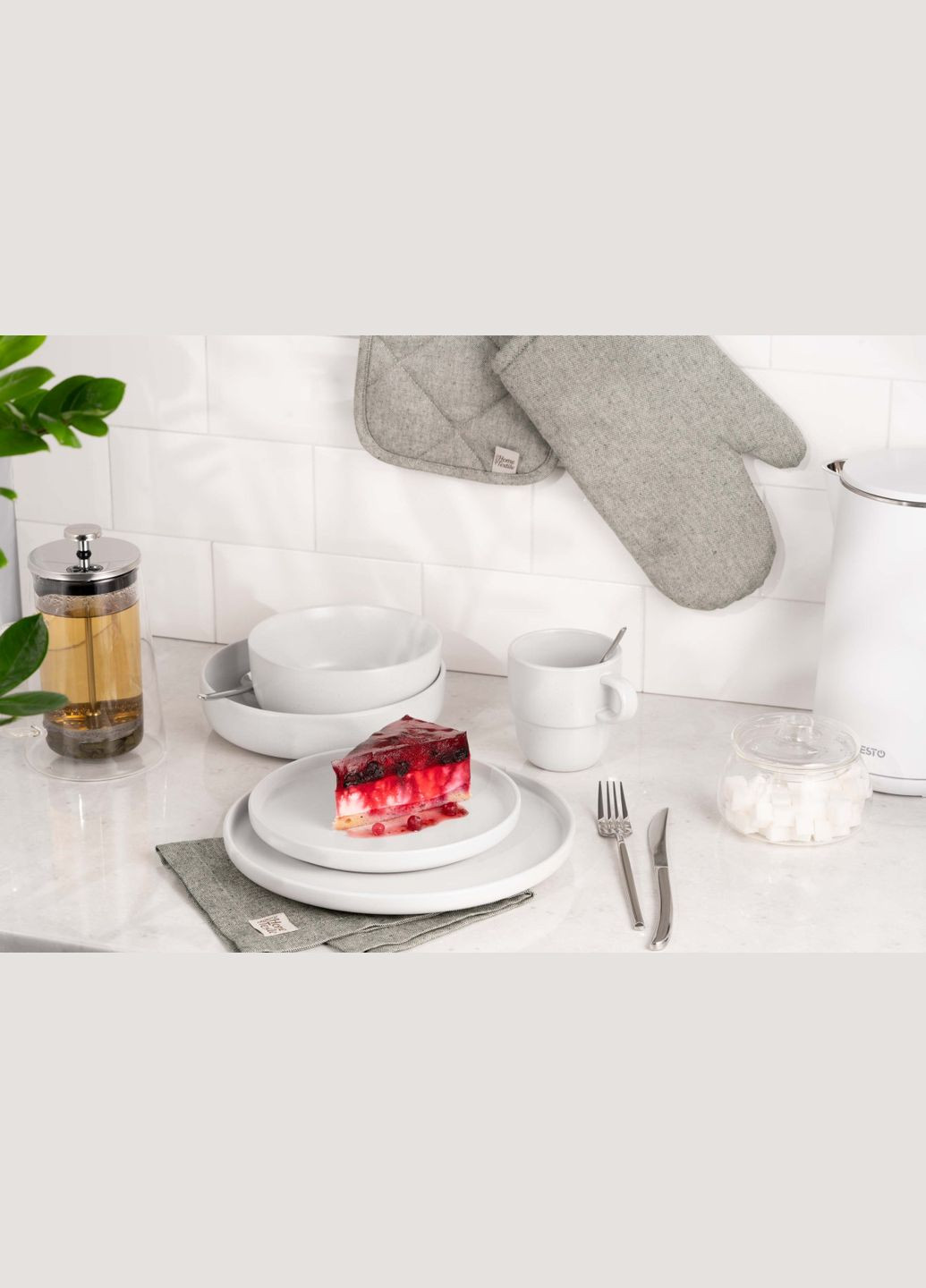 Чашка Trento AR-2939-TW 390 мл білий Ardesto (325470826)