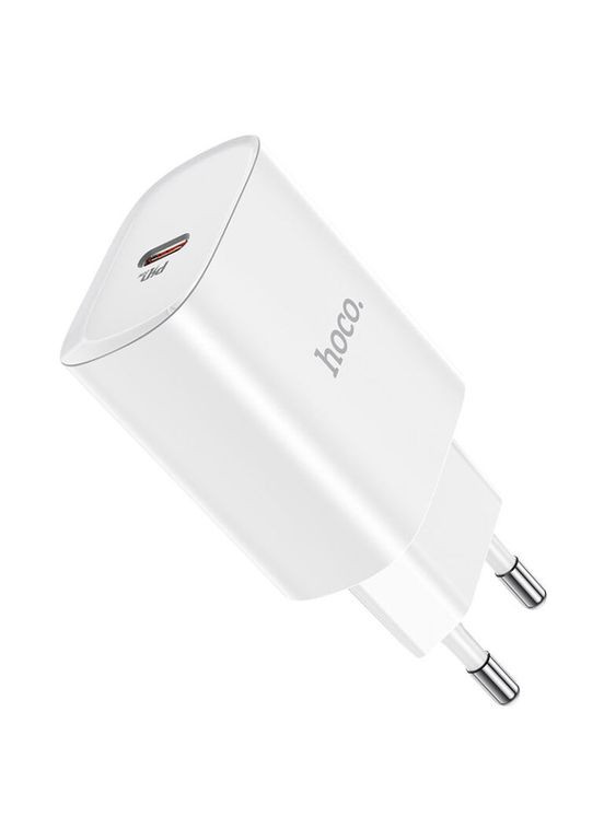 Мережевий зарядний пристрій single port PD20W charger White (6931474745026) Hoco N14 Smart Charging (361348092)