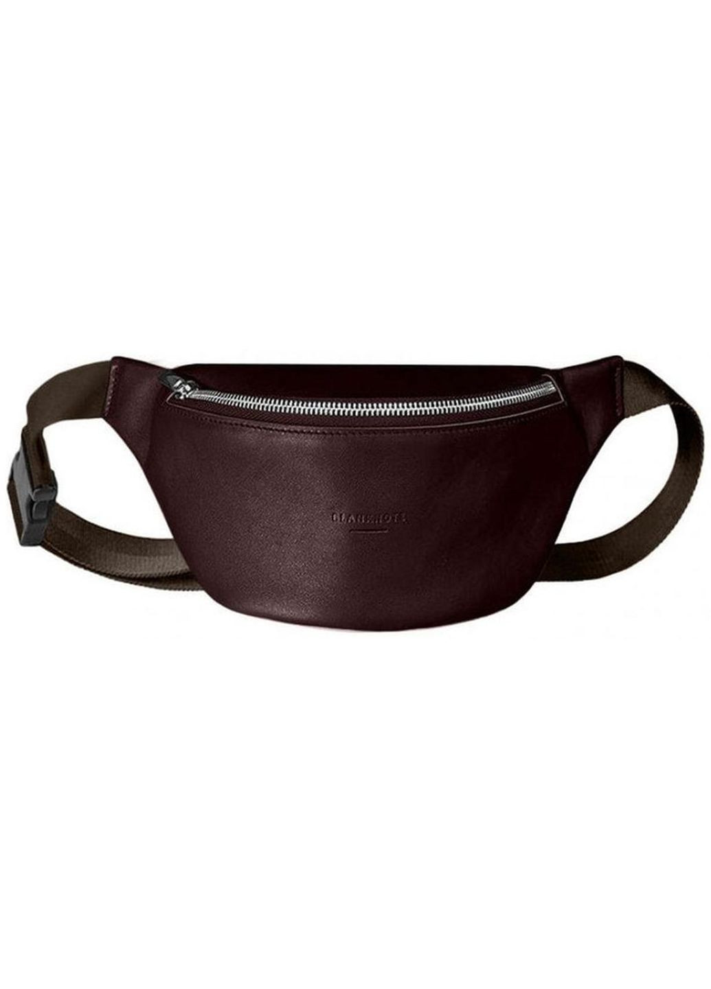 Сумка на пояс через плече жіноча із натуральної шкіри середня Бордовий 35176 BlankNote (333194409)