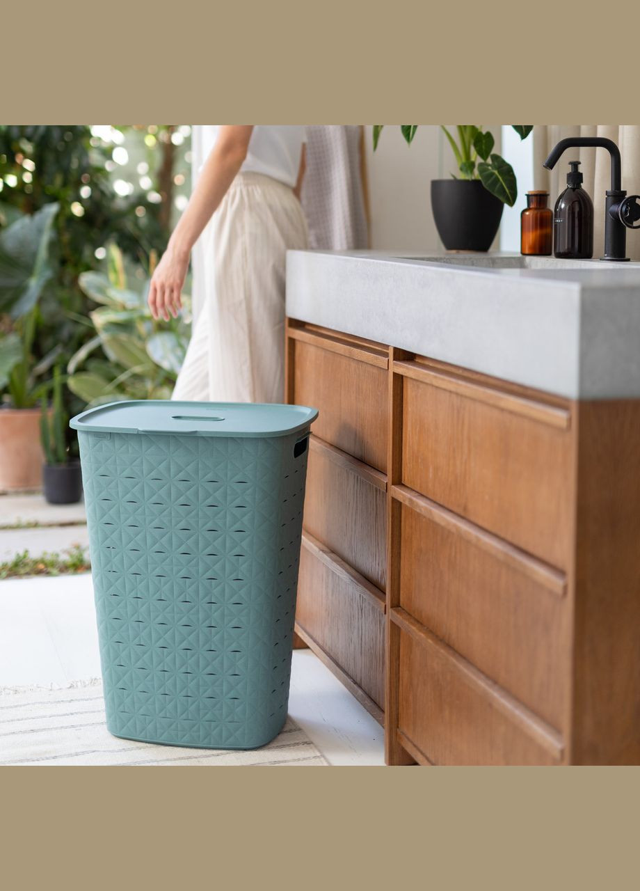 Корзина для белья пластиковая Softex 56 л (00571) Бежевая Curver (334004434)