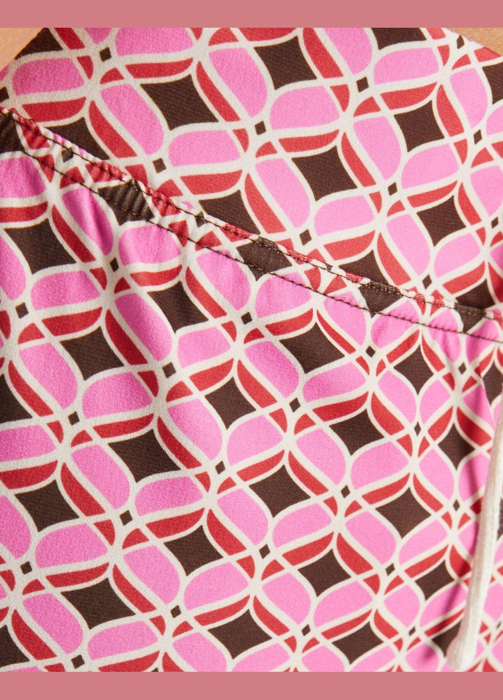 Розовая юбка лето,розовый в узоры, Bershka