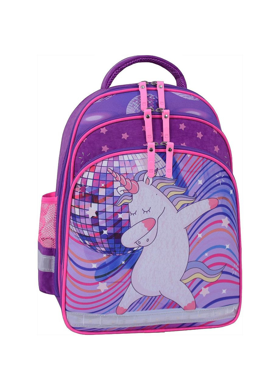 Школьный рюкзак с ортопедической мягкой спинкой "Единорог диско" Mouse 339 503 (0051370) Bagland (298570679)