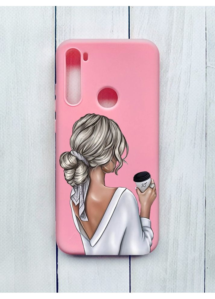Матовый чехол на Xiaomi Redmi Note 8T:: Девушка с латте (принт 227) CASE CONTROL (360698983)