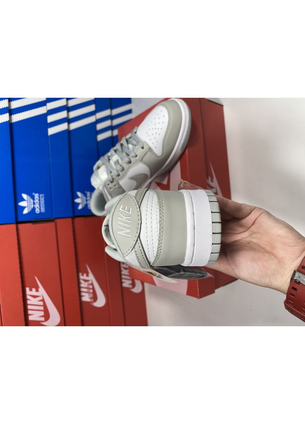 Сірі Осінні кросівки чоловічі nike dunk grey lux найк сб данк No Brand