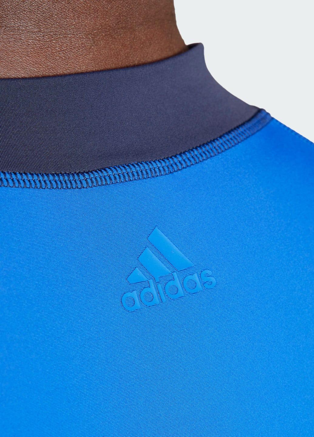 Рашгард Long Sleeve Rash Guard adidas логотип синій спортивні