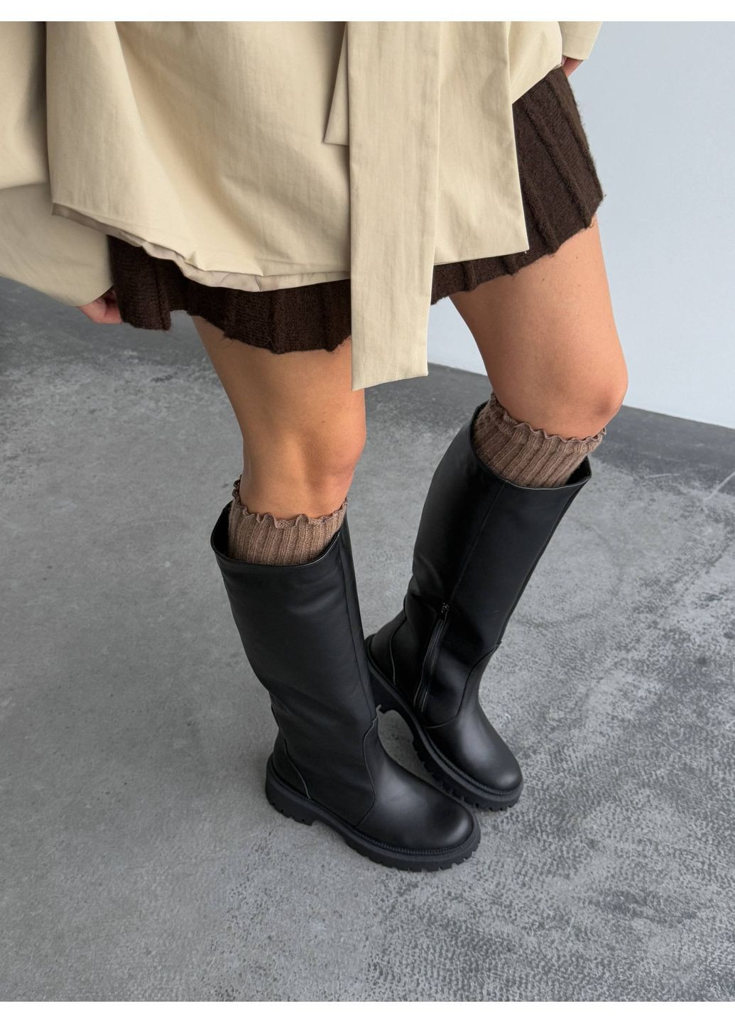 Зимові шкіряні чоботи Helen (370757948)