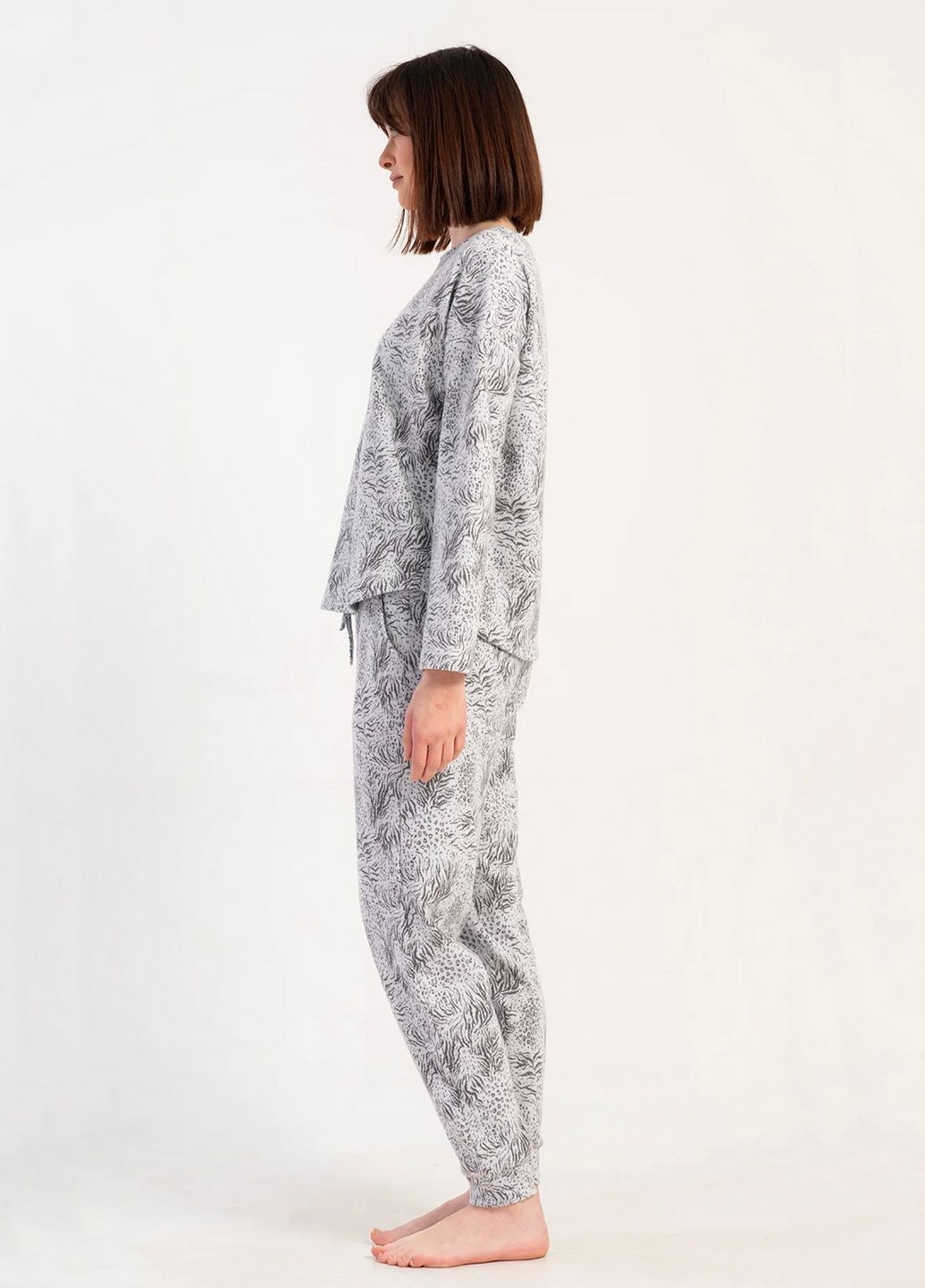 Серая зимняя пижама женская Vienetta