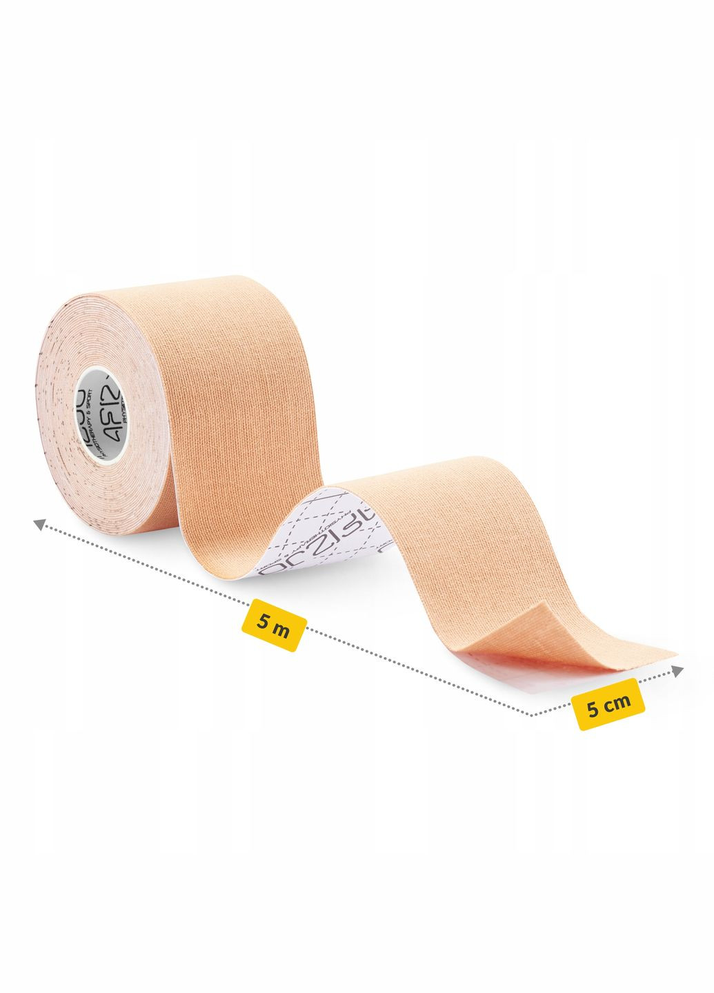 Лента кинезиологическая (кинезио тейп) 5 см x 5 м Biege () 4FIZJO P-5907739316011 (340458957)