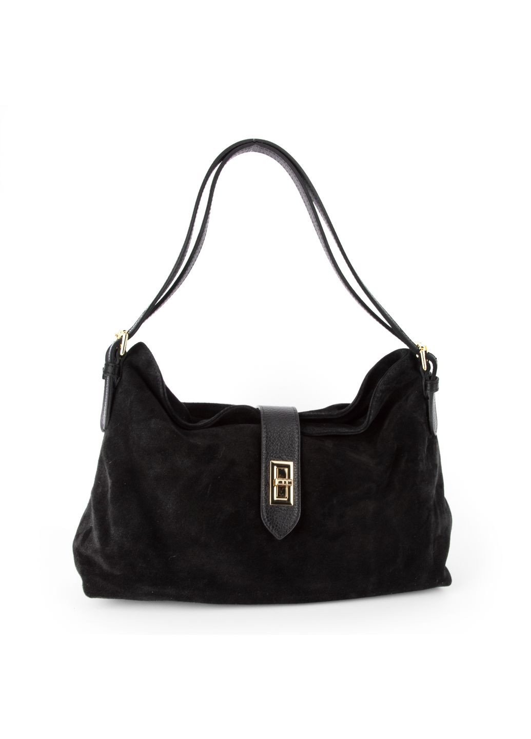 Сумка жіноча замшева 04034 чорна Virginia Conti (361048128)