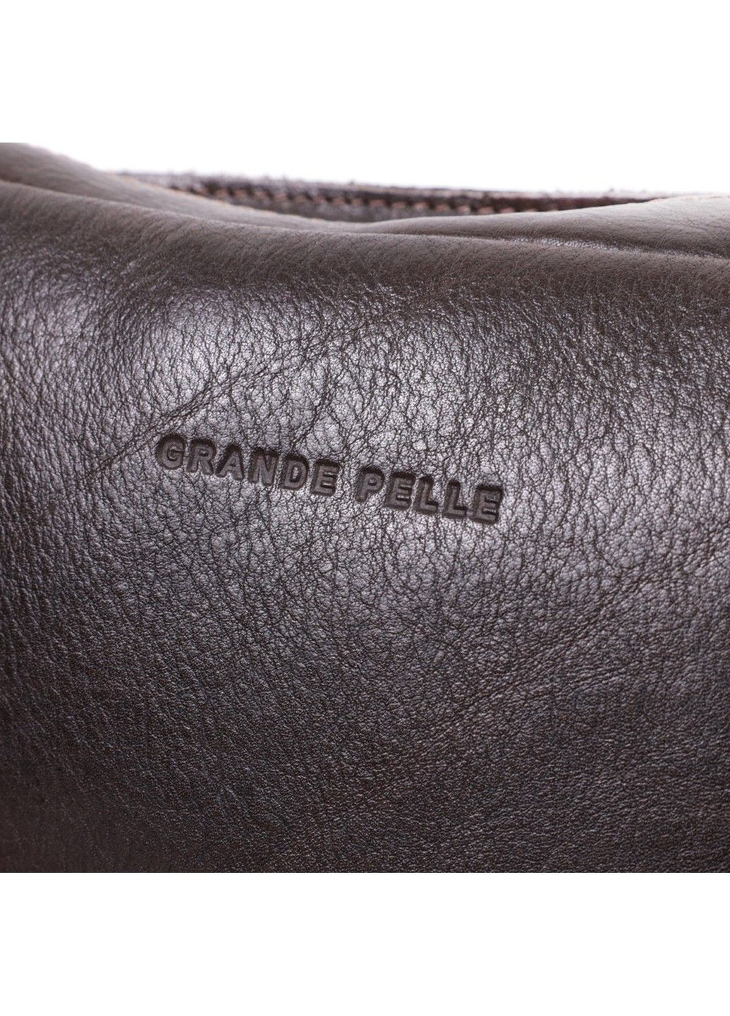 Прямоугольная сумка бананка из качественной натуральной кожи 22575 Коричневый Grande Pelle (292920531)