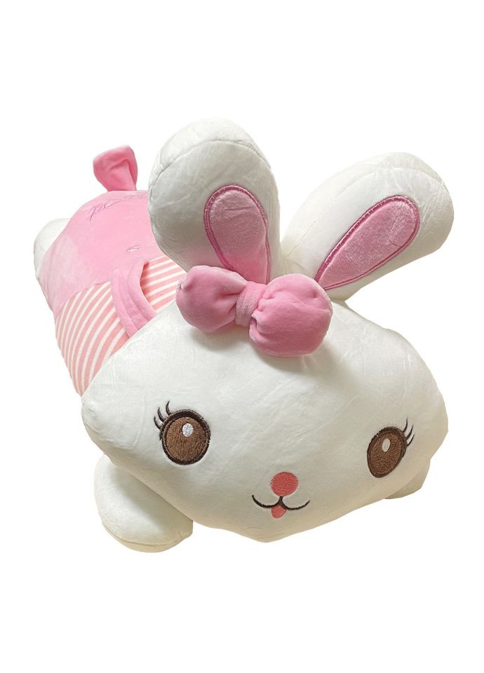 Детская мягкая игрушка "Зайка" L1122(Pink) игрушка с пледом, размер 60 см Bambi (366974248)