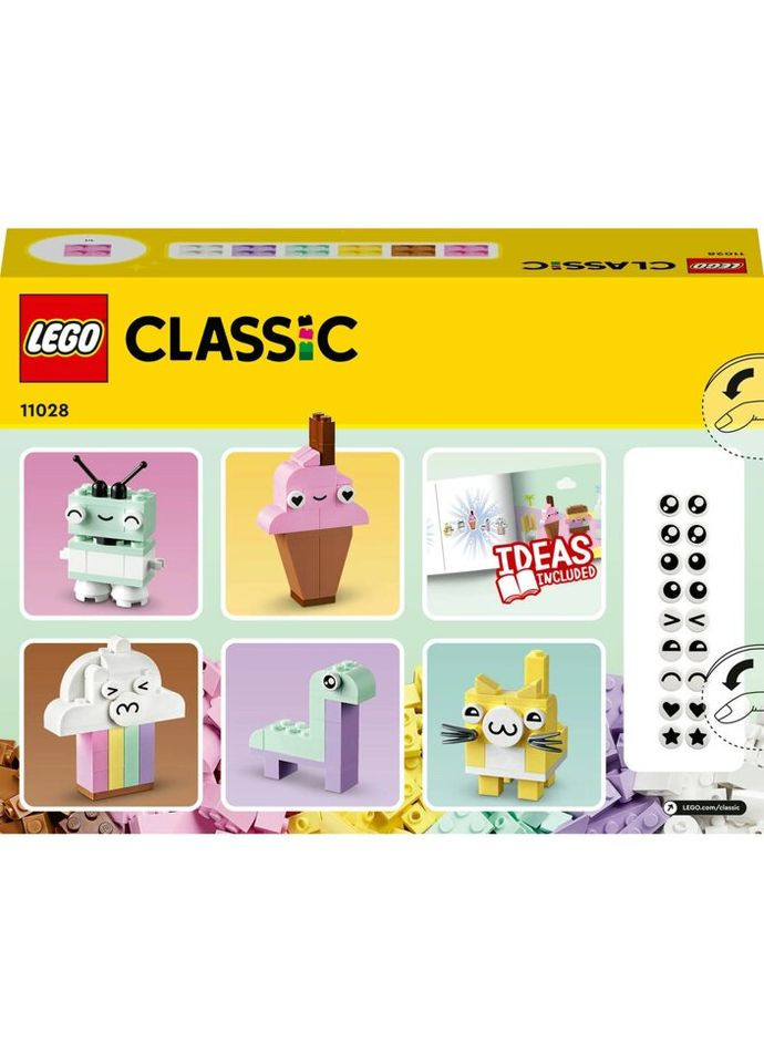 Конструктор Classic Творческое пастельное веселье 333 детали (11028) Lego (281425538)
