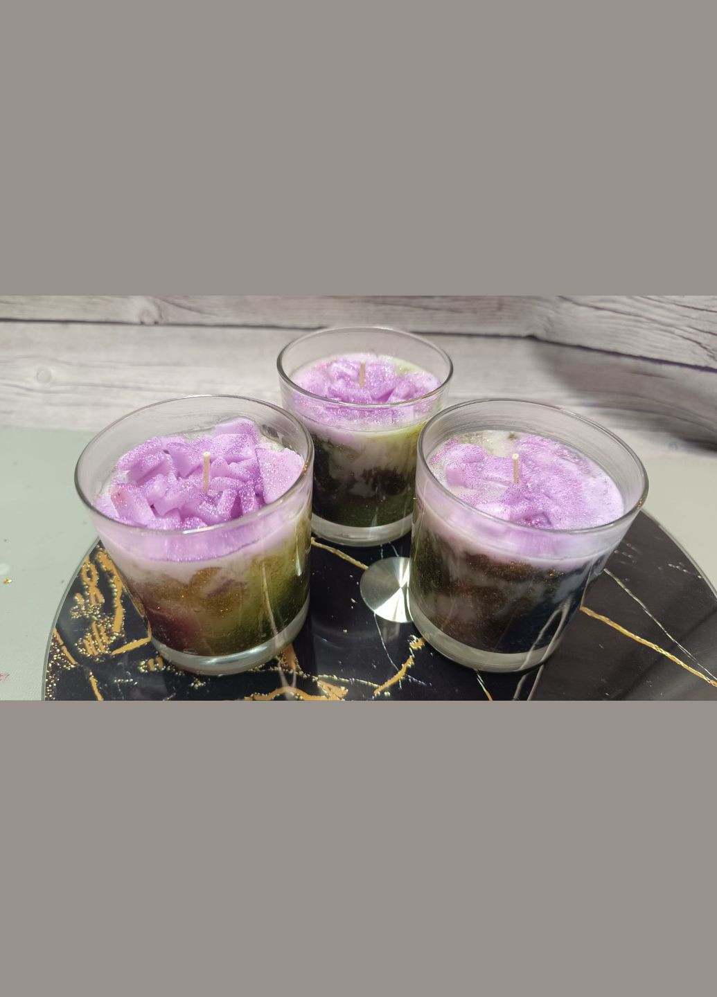 Свічка із соєвого воску Космос ручної роботи Hand Made (323141417)