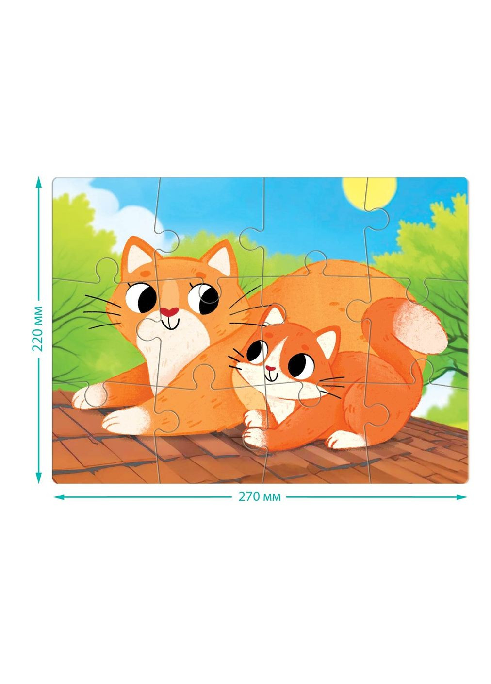 Пазл всегда вместе. Котики, 12 элементов Dodo (316644237)