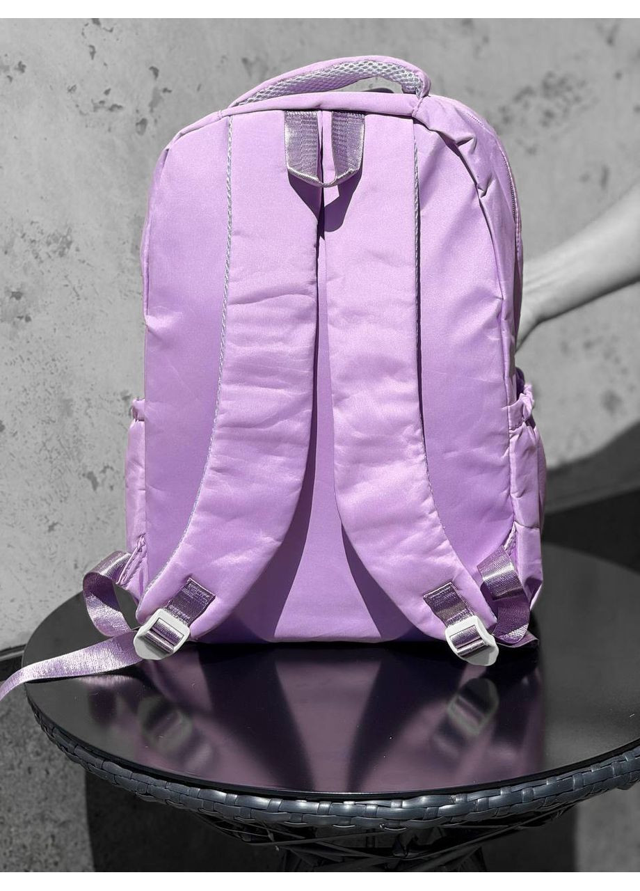 Вместительный рюкзак в нежно-лиловом цвете для школы No Brand (358650552)