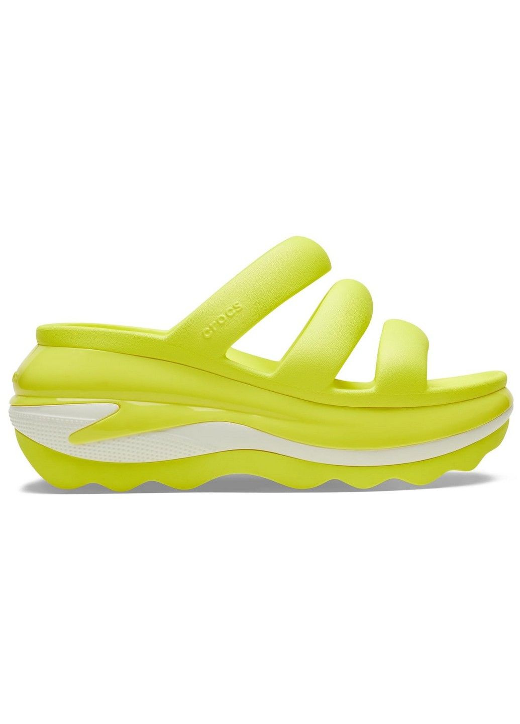 Шльопанці крокси сандалі на платформі Crocs Mega Crush Triple Strap Sandal Acidity (327993853)