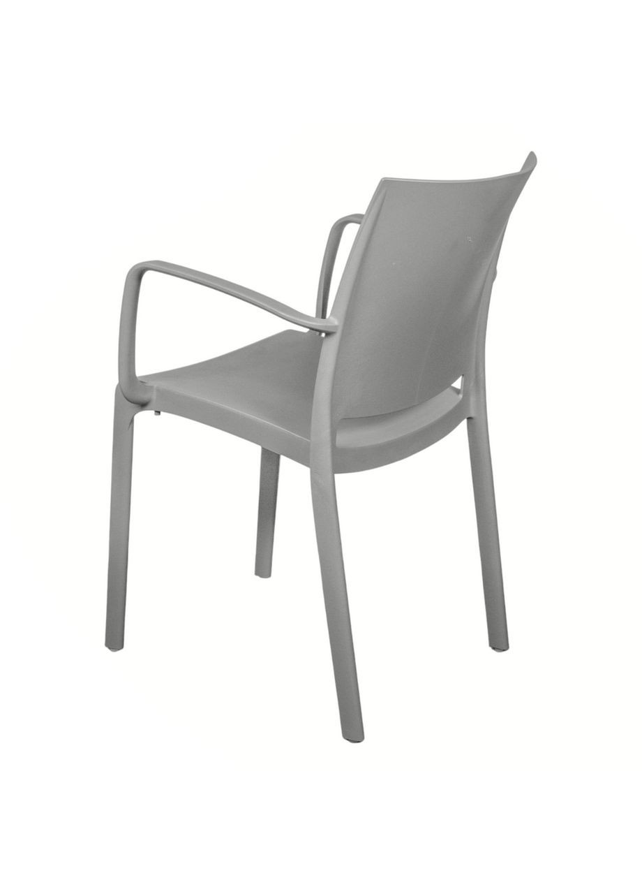 Стул садовый пластиковый Olga, бежево-серый Bica (362583842)