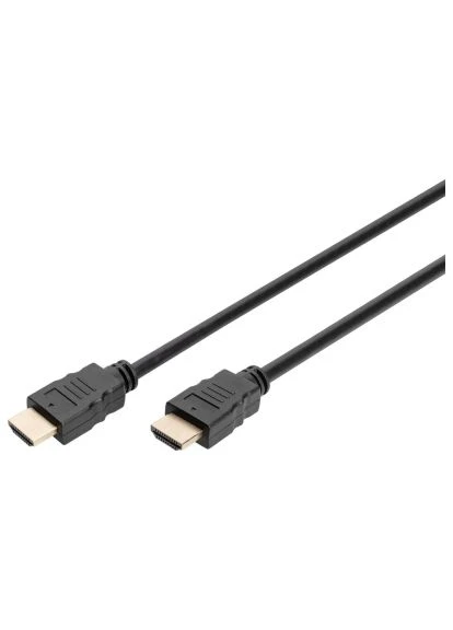 Кабель мультимедійний (DB-330123-020-S) Digitus HDMI M to HDMI M 2.0m 4K60Hz w/Ethernet black (389142480)