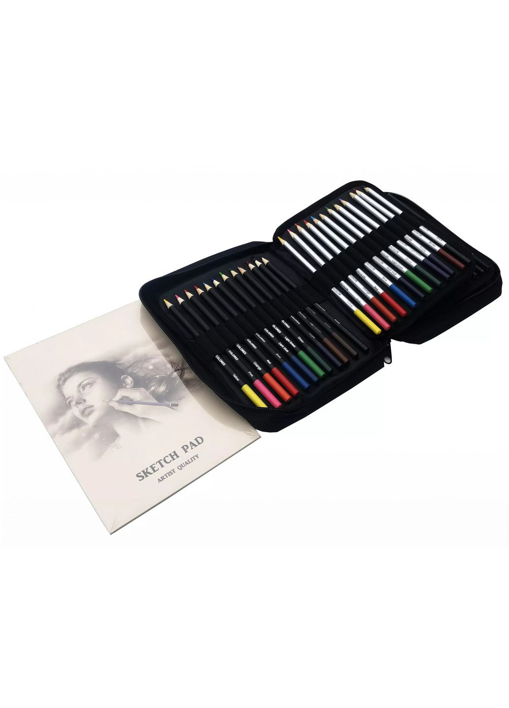 Набор для рисунка и эскизов на 73 предмета в нейлоновой сумке LOKSS (322635178)