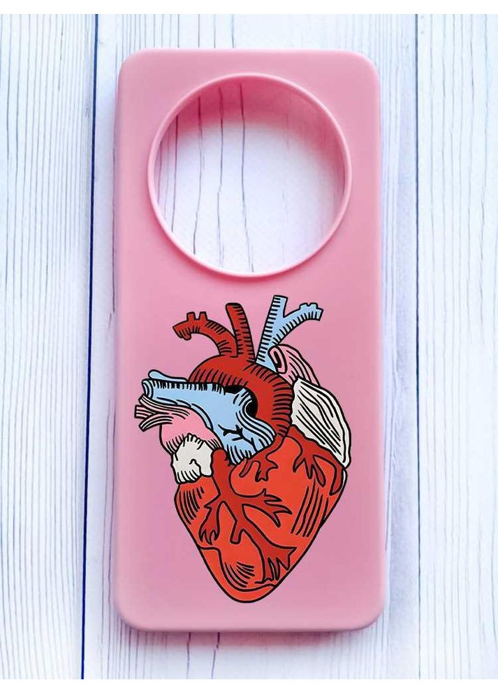 Матовый чехол на Xiaomi Redmi 14C/Poco C75 Сердце анатомическое (принт 250) Creative (355405568)