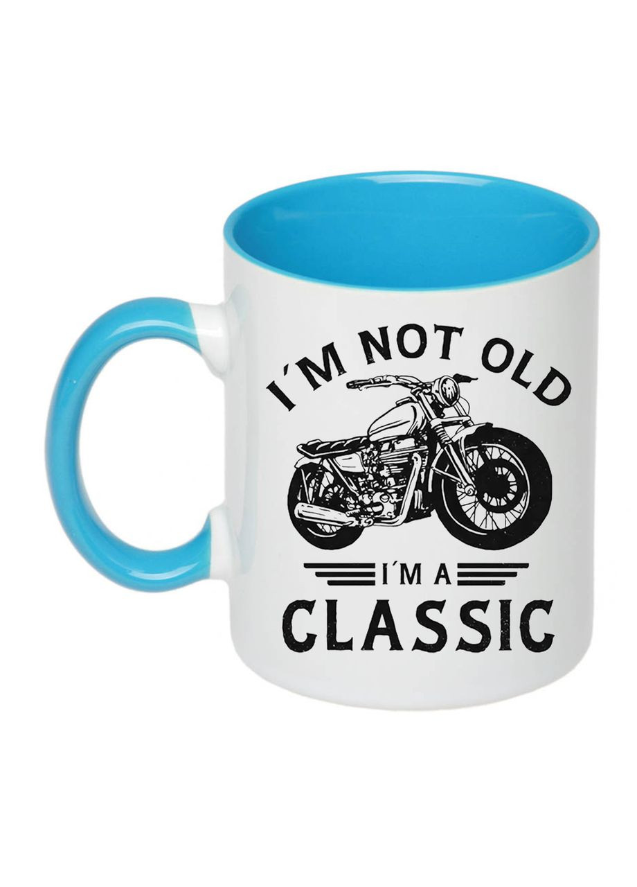 Чашка з друком "I'm not old. I'm a classic" 330 мл (колір блакитний) (29157) No Brand (358210568)