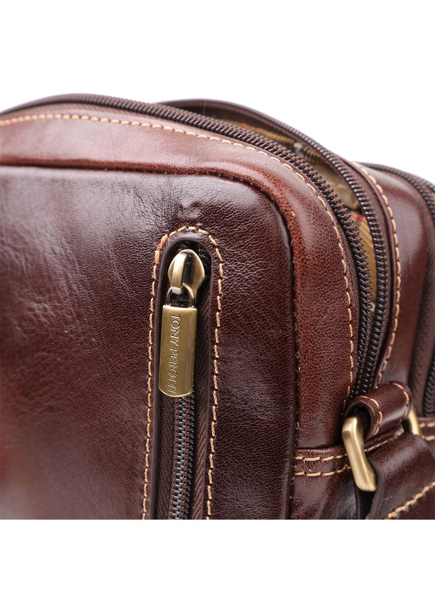 Мужская сумка с карманами из гладкой натуральной кожи 20856_1 (9148-17 moro) Tony Perotti (362043643)