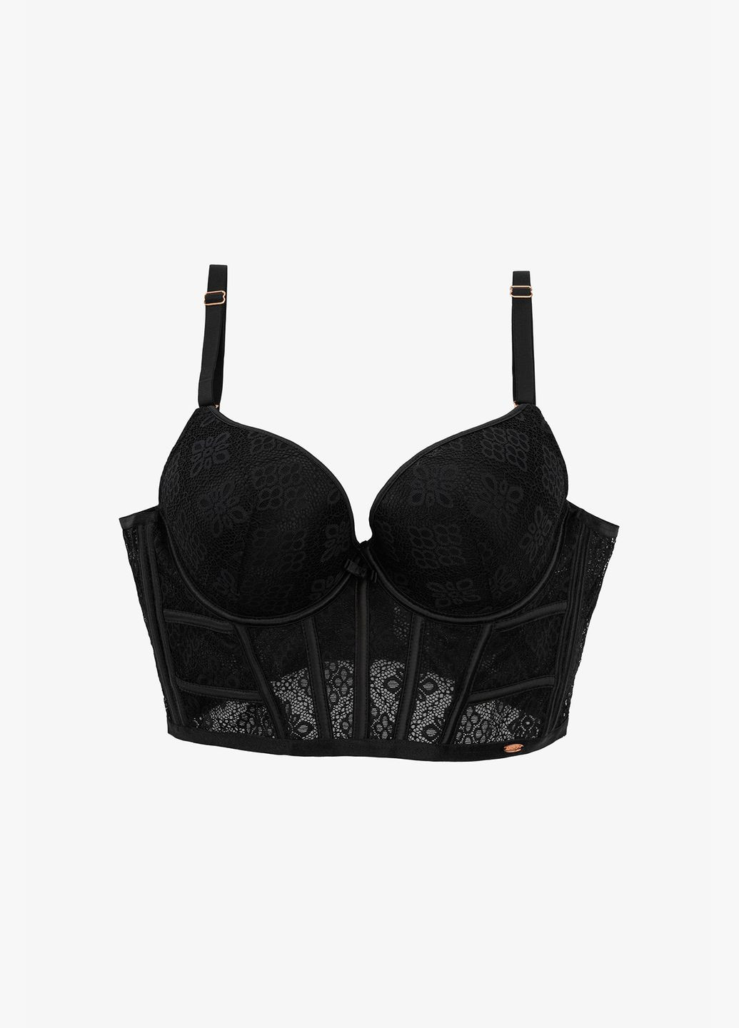 Чорний бюcтгальтер 6033 чорний Weiyesi нейлон, еластан