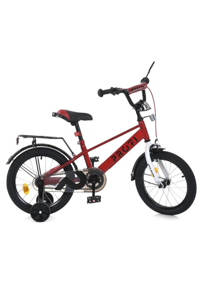 Велосипед детский MB 14021-1, 14 дюймов, красно-белый PROF1 (367971867)