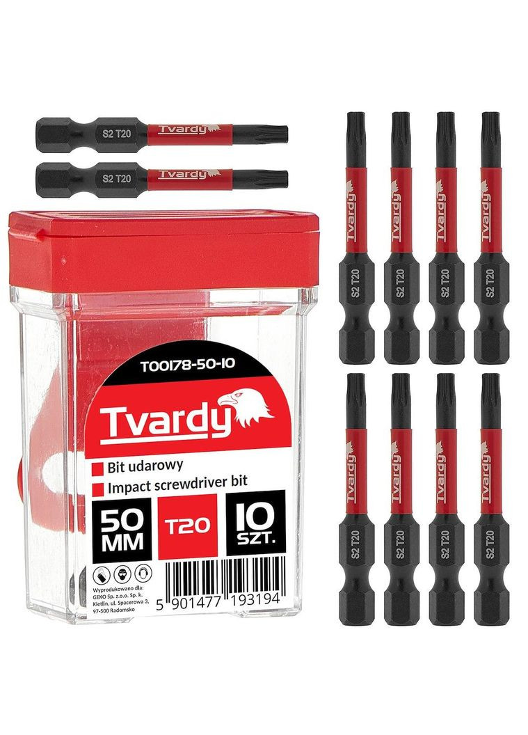Біта удана "Tvardy" Torx T20 x 50мм Geko (342325113)