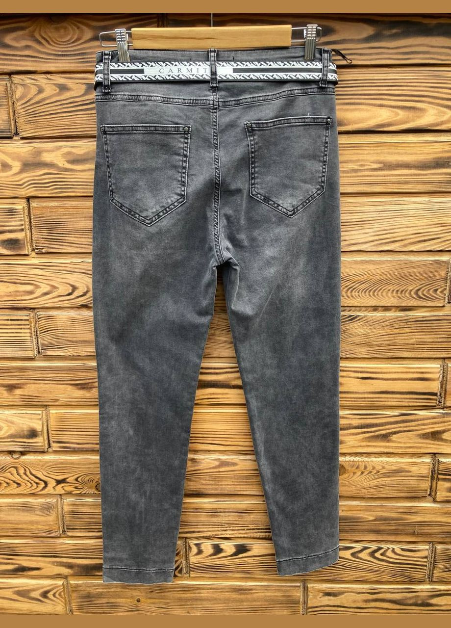 Жіночі тонкі сірі джинси на літо 50-52 розмір No Brand - (316324609)