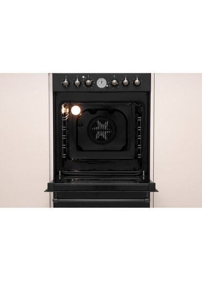 Плита комбінована IS5G8MHA/E (ретро, антацит) Indesit (360573120)