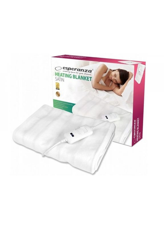 Электрическое одеяло EHB002 Satin White 150 х 80 см 60W плед / электроодло Esperanza (372458312)