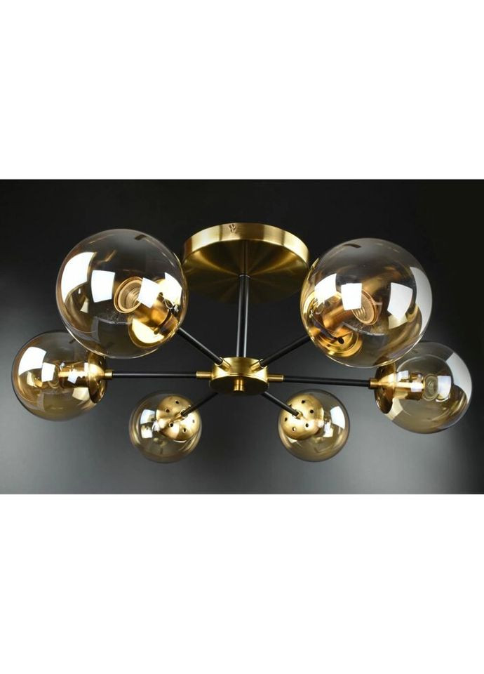 Люстра потолочная на 6 лампочек 26486 Латунь 26х65х65 см. Sunnysky (324396086)