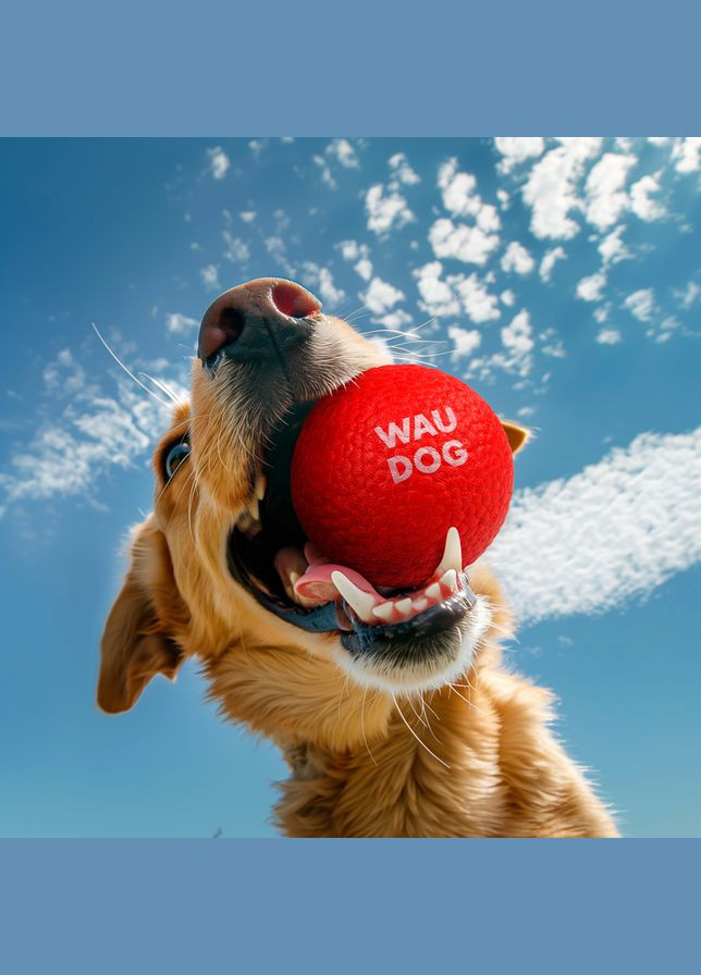 Игрушка для собак Fun Red Ball, вспененный термопластичный полиуретан, 70 мм. WAUDOG (336143963)