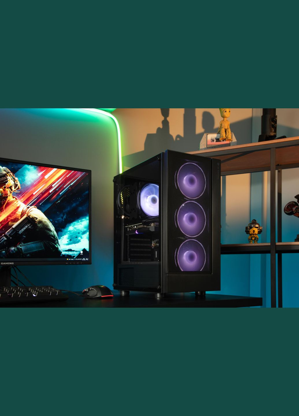 Комп’ютер персональний Complex Gaming AMD R5-5600, 16Gb, F512GB+F1TB, NVD3060-8, B550, G3301, 650W, Win11 2E (316390740)