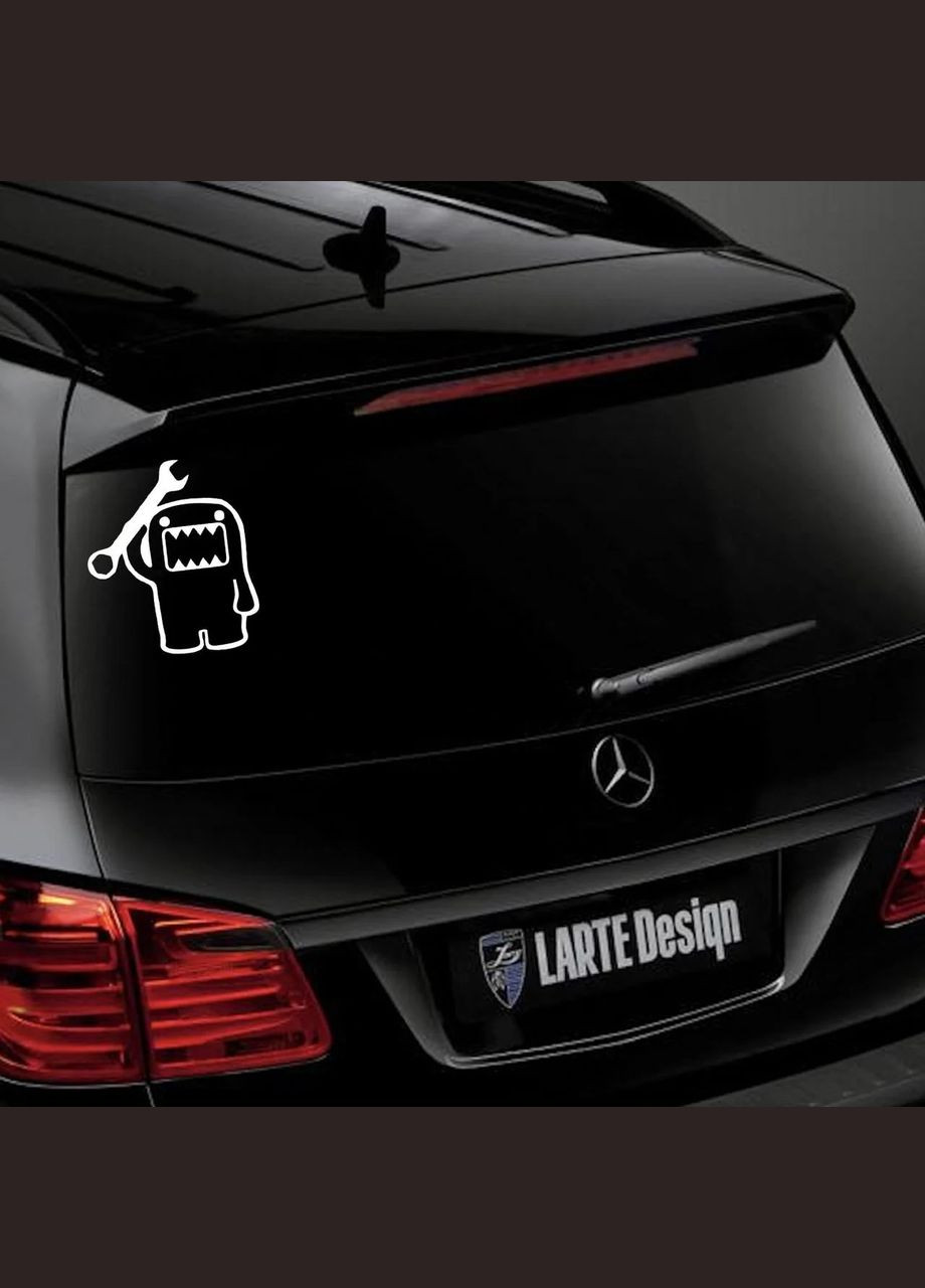 Наклейка автомобильная с рисунком Чертенка с ключом и монтажная пленка 20х17 см No Brand (298051923)