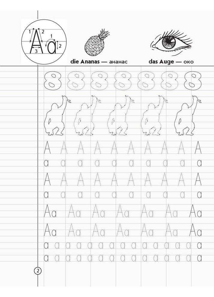 НУШ. Deutsch. Немецкий язык. Тетрадь-шаблон. 1-2 класса. Матвиенко Т.М. РАНОК (349839417)